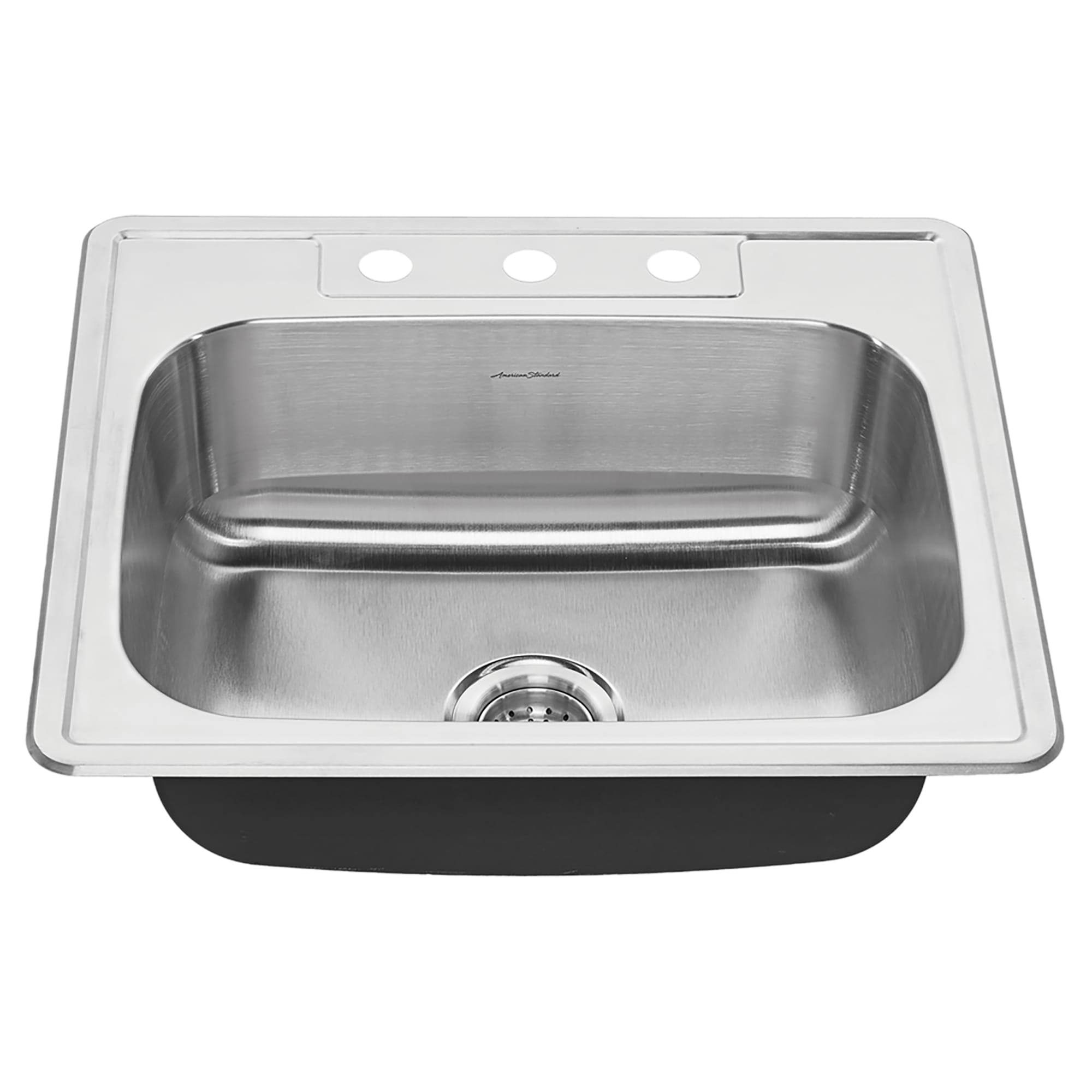Colony® 25 x 22-Inch Stainless Steel 3-Hole Top Mount Single-Bowl ADA Kitchen Sink